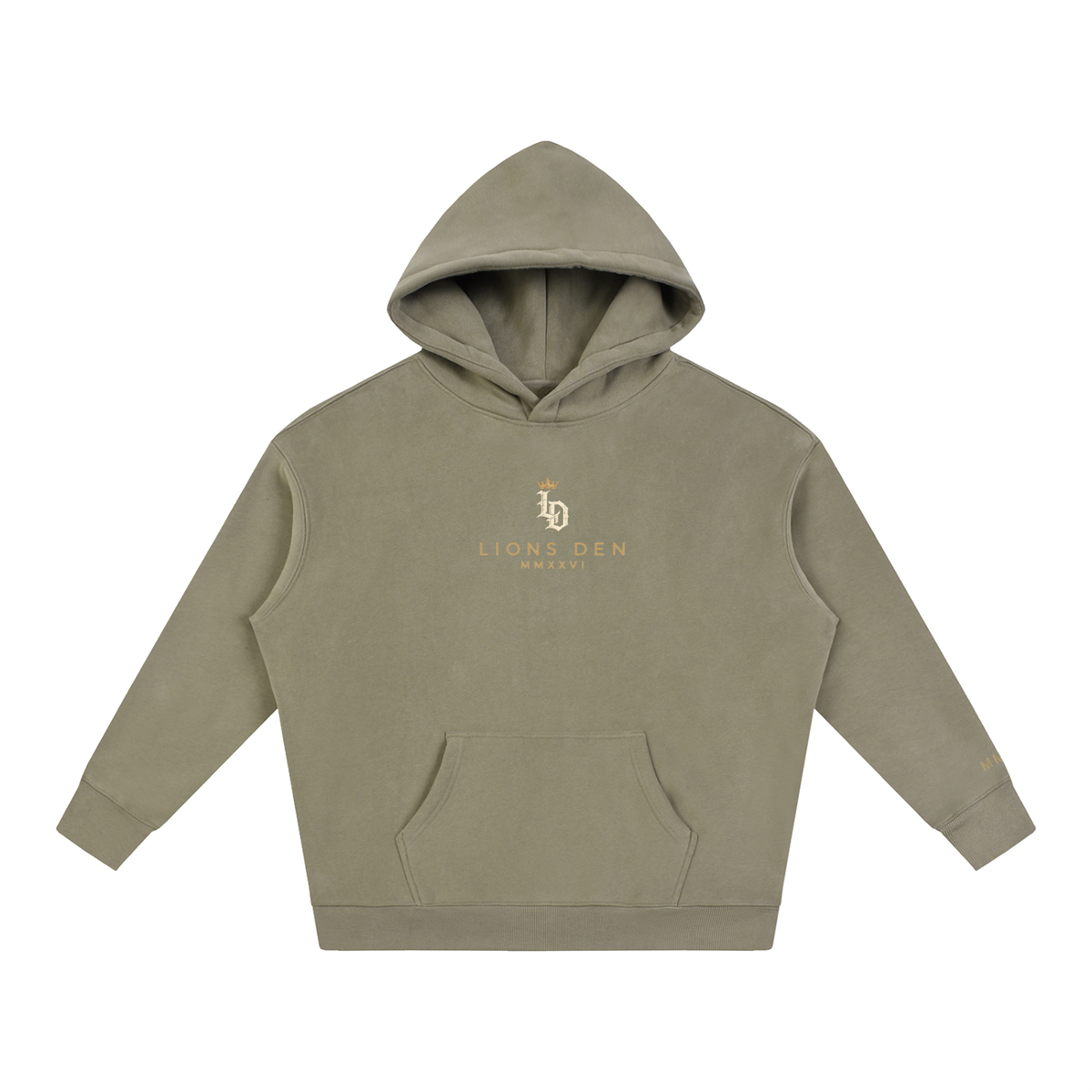Crowned Gothic LD Oversized Fleece Hoodie