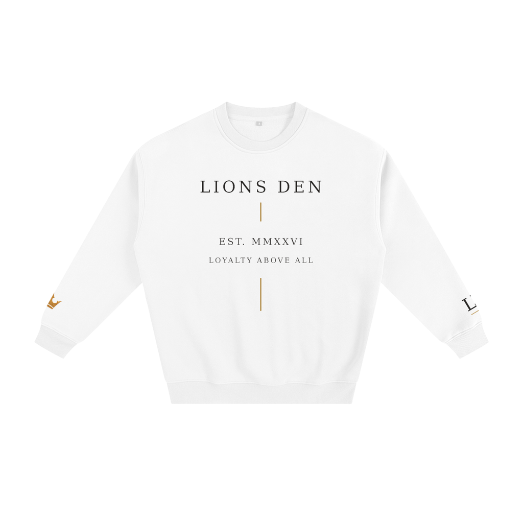 Loyalty Above All Vertical-Mark Fleece Crewneck