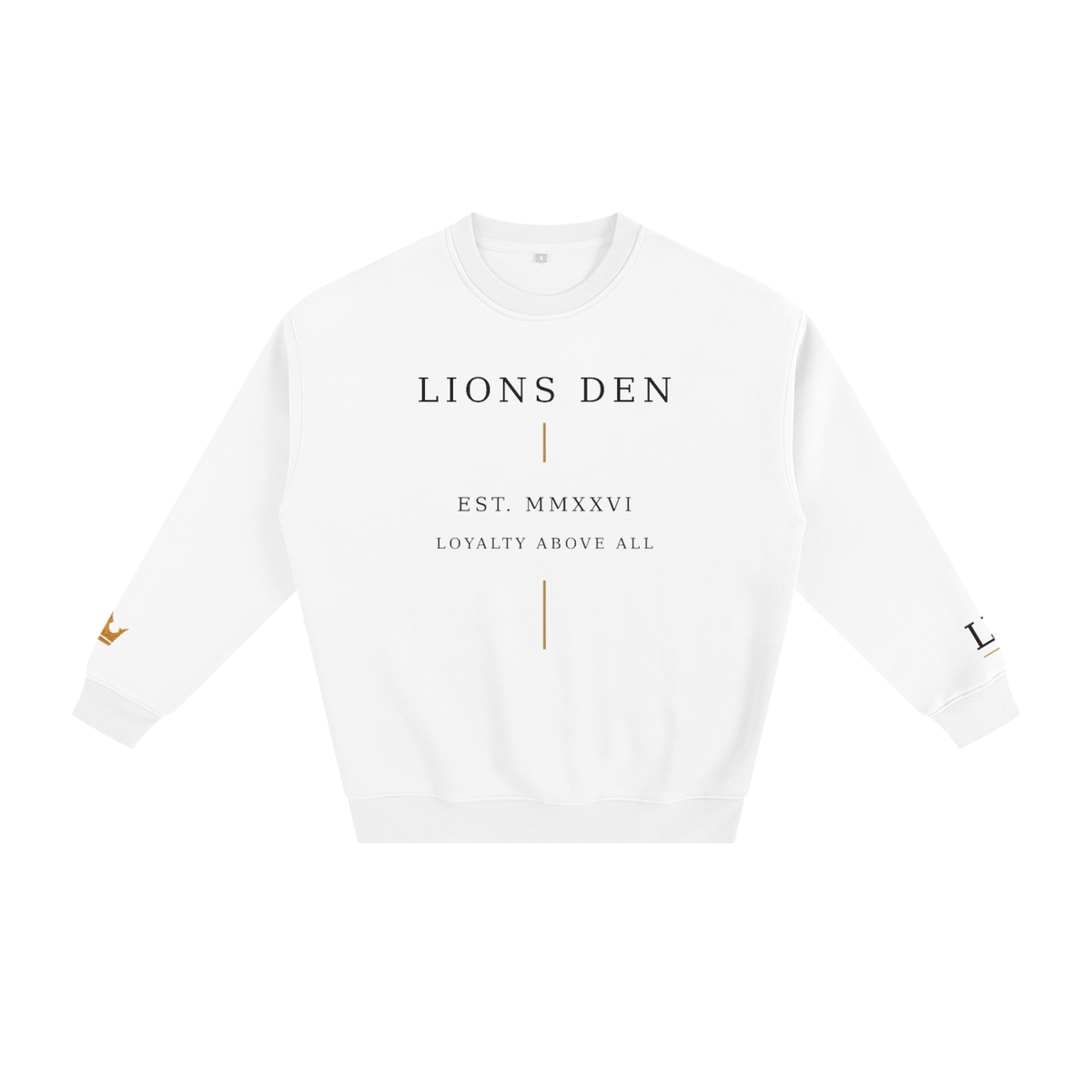 Loyalty Above All Vertical-Mark Fleece Crewneck