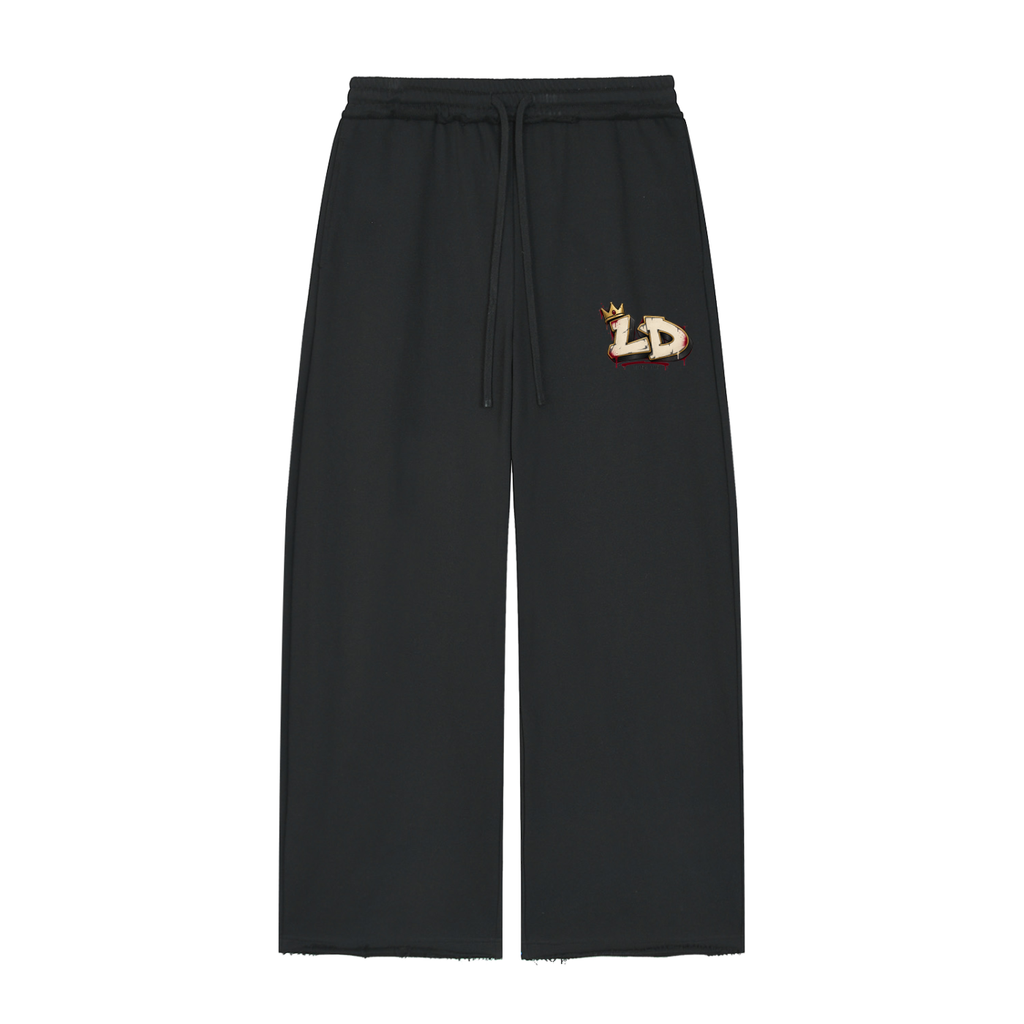 Women’s Wide Leg Raw Edge Sweatpants