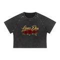 Women's Mineral Wash Raglan Crop T-Shirt