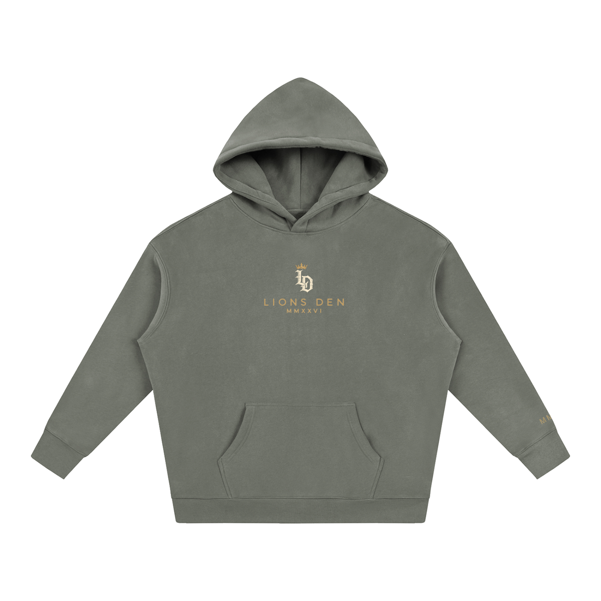 Crowned Gothic LD Oversized Fleece Hoodie