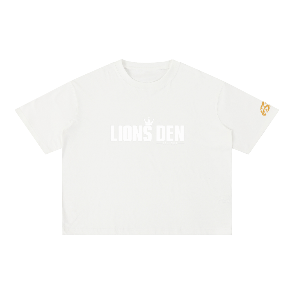 Lions Den Classic Block Mineral-Wash Boxy Tee