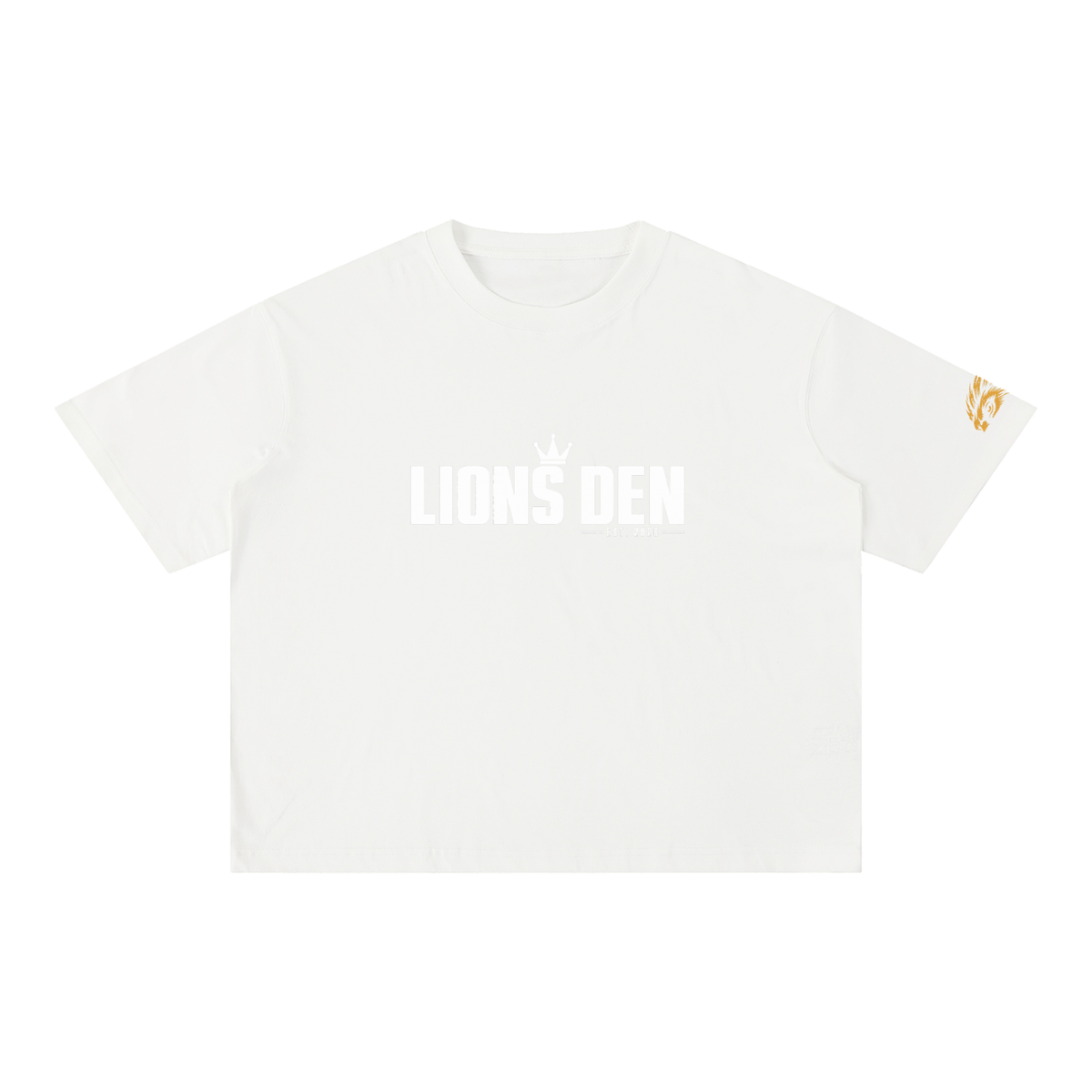 Lions Den Classic Block Mineral-Wash Boxy Tee