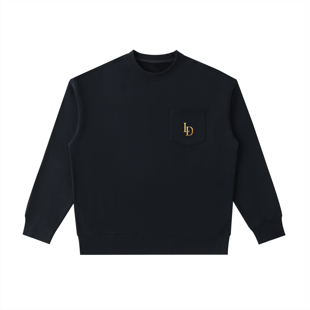 Heavyweight Patch Pocket Crewneck Sweatshirt