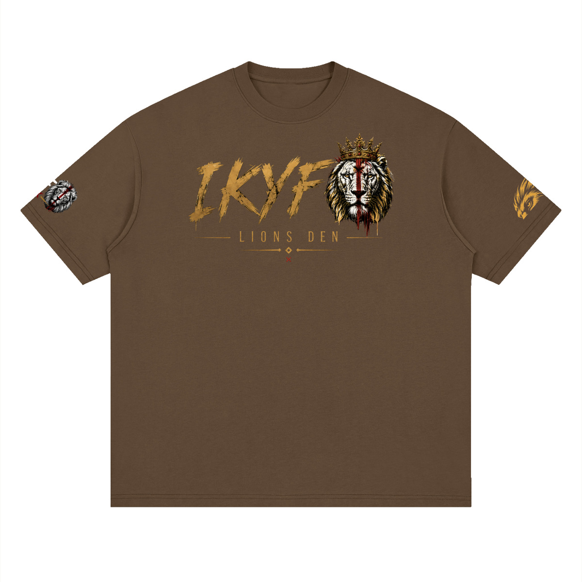 IKYF Lion Streetwear Drop-Shoulder Tee
