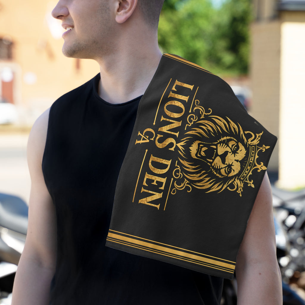 Crowned Lion Lions Den Gym Towel