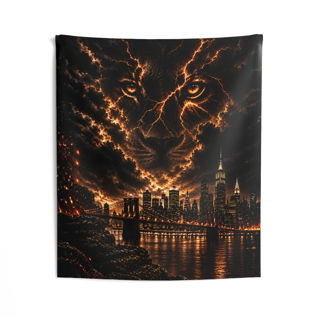 Fire in the Sky NYC Stream Backdrop