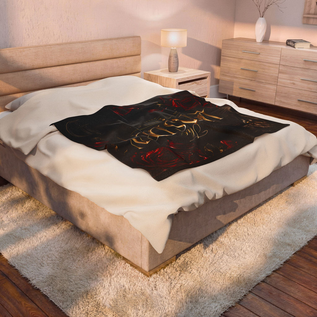 Loyalty Above All Roses Velveteen Blanket