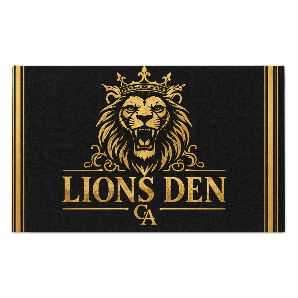 Crowned Lion Lions Den Gym Towel