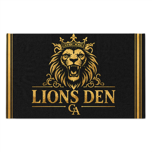 Crowned Lion Lions Den Gym Towel