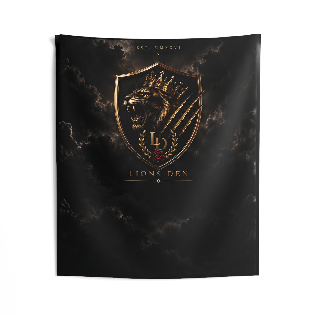 Midnight Lions Den Crest Stream Backdrop