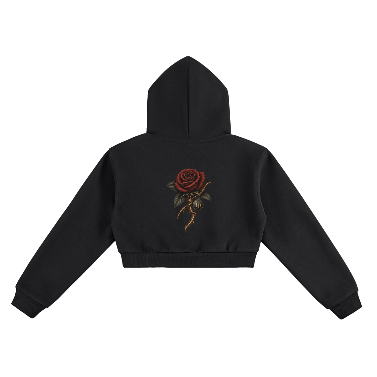 Rose + Claw Essential Cropped Hoodie