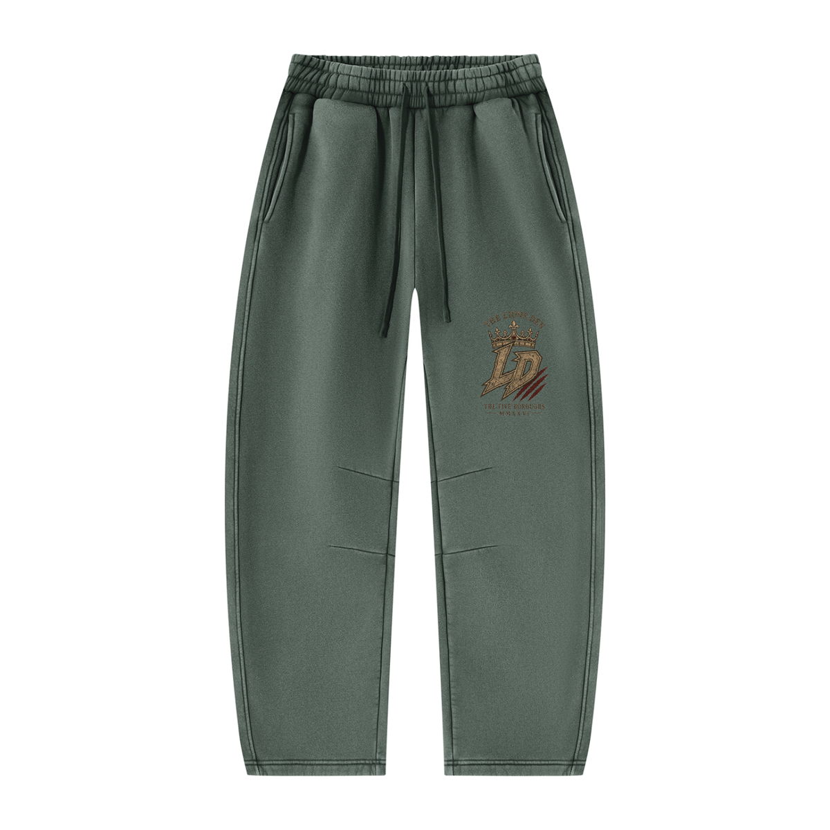 Five Boroughs Crowned LD Barrel-Leg Sweatpants