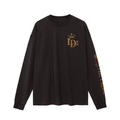 Crowned LD Rose Vintage-Wash Long-Sleeve Tee