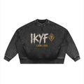 IKYF Lion Mineral-Wash Boxy Sweatshirt