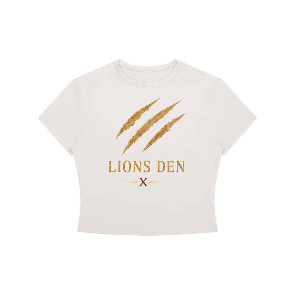 Lions Den Scratch Mark Women’s Cropped Tee