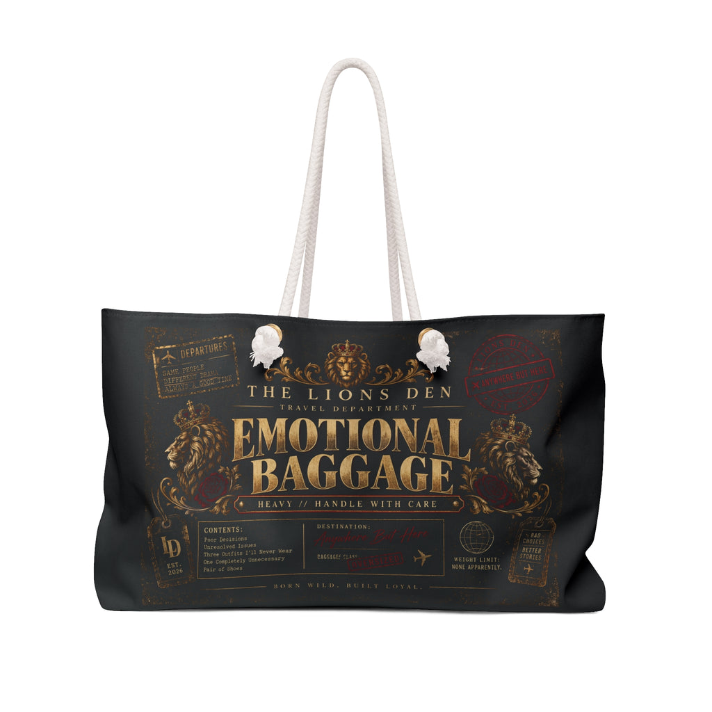 Emotional Baggage Weekender Bag | Lions Den Travel Department
