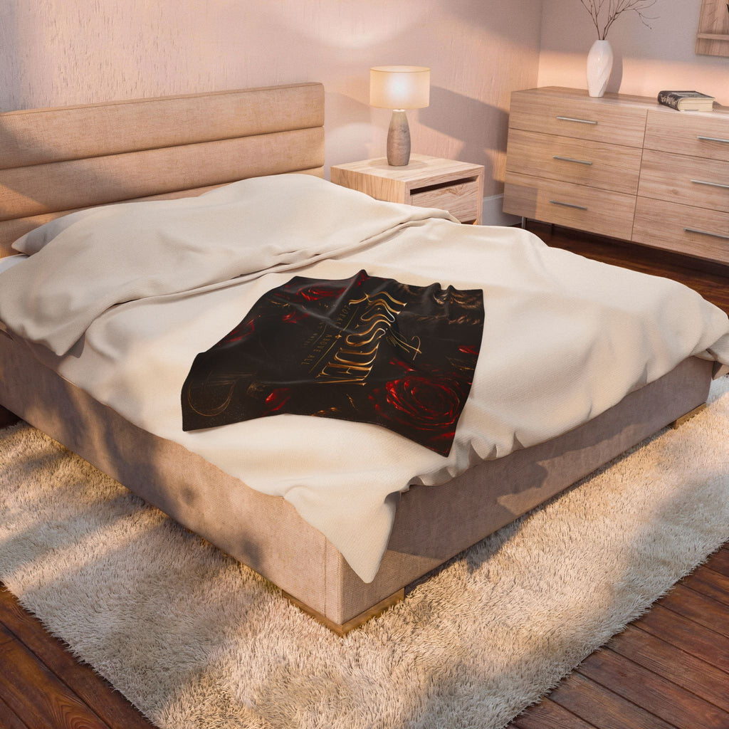 Loyalty Above All Roses Velveteen Blanket