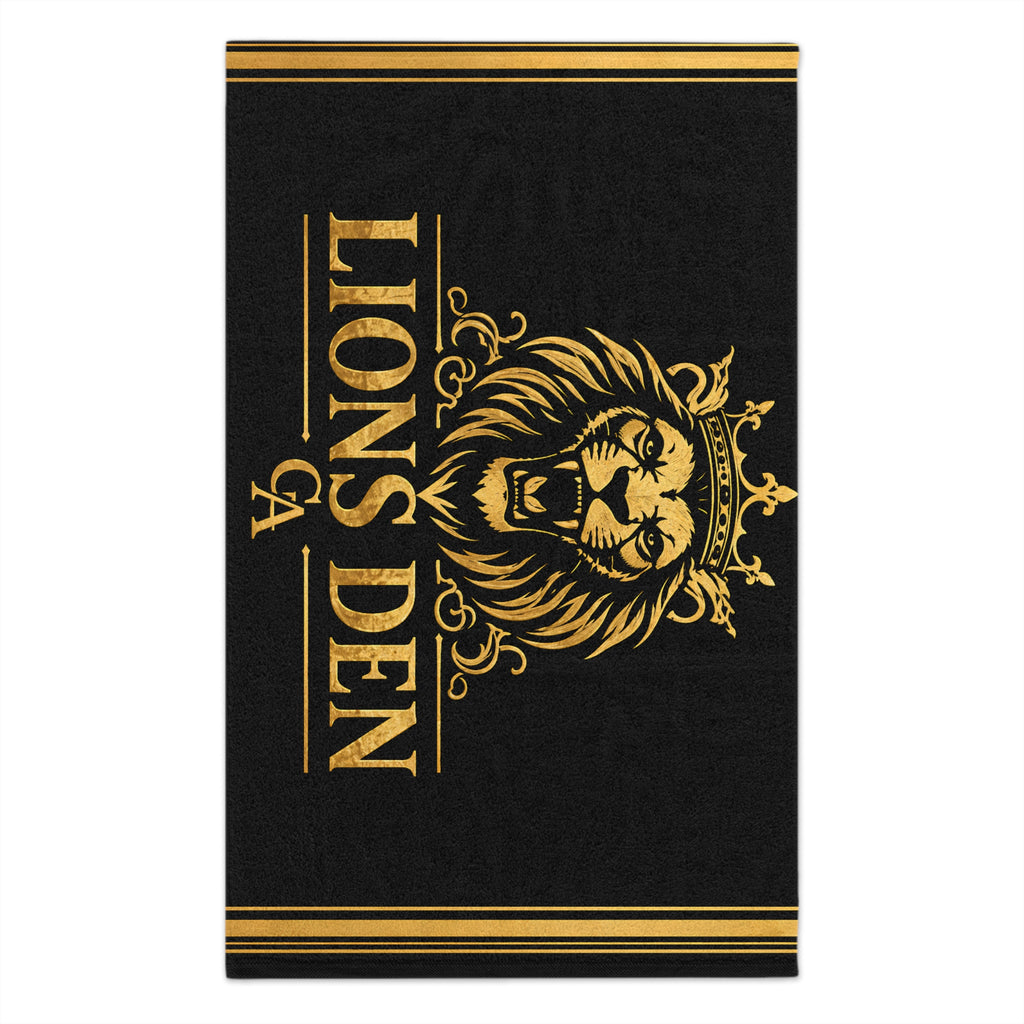 Crowned Lion Lions Den Gym Towel