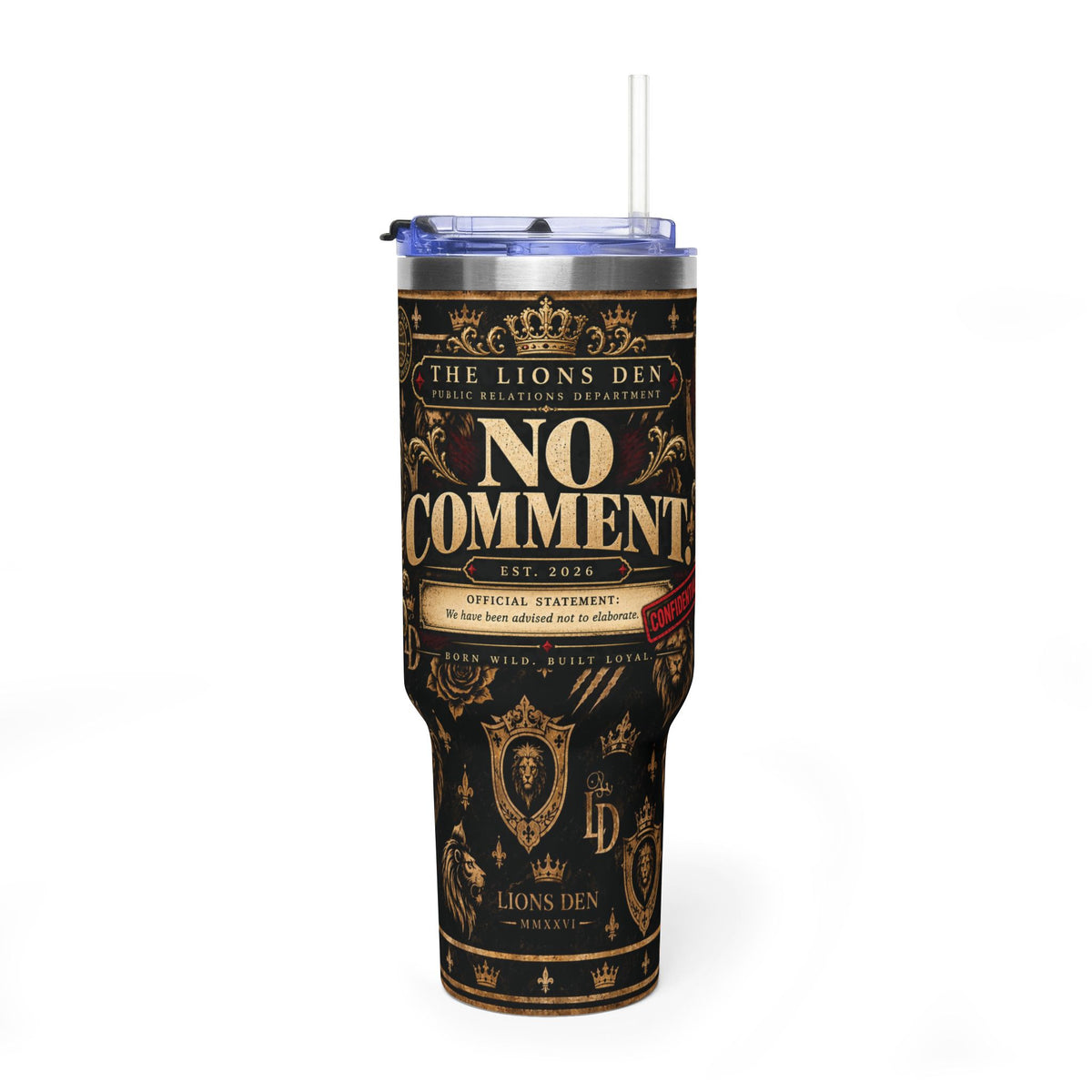 No Comment Lions Den Vacuum Tumbler, 40oz