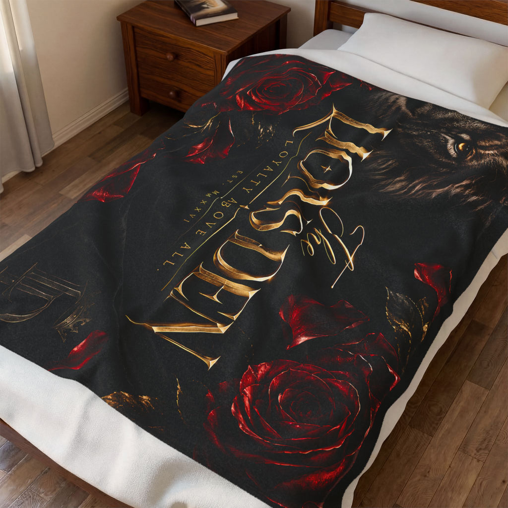 Loyalty Above All Roses Velveteen Blanket
