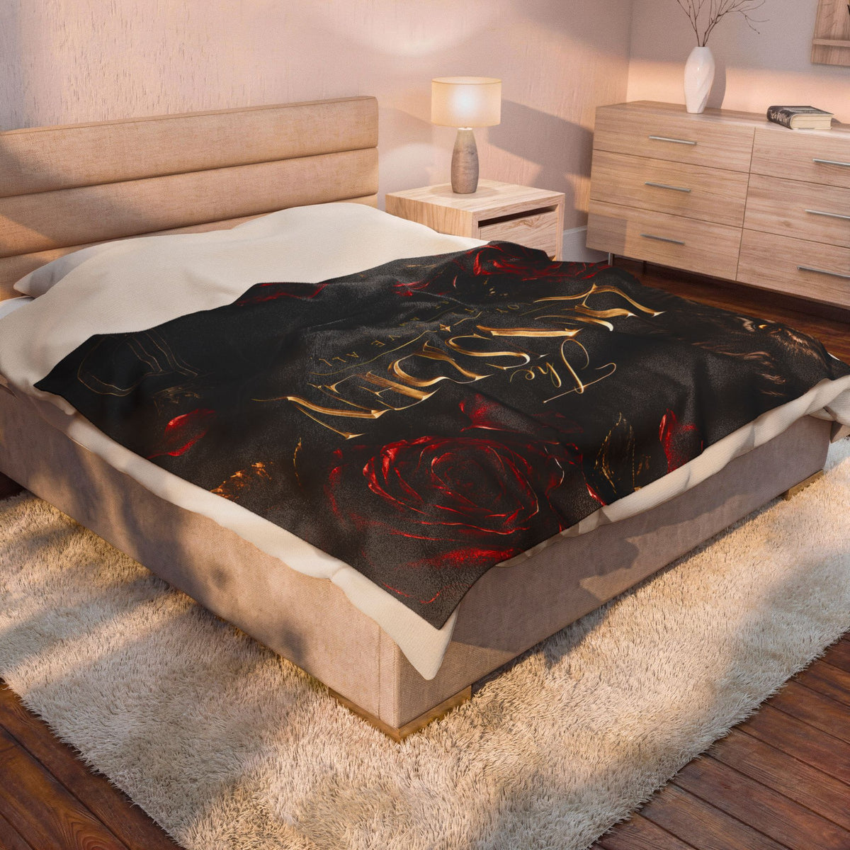 Loyalty Above All Roses Velveteen Blanket