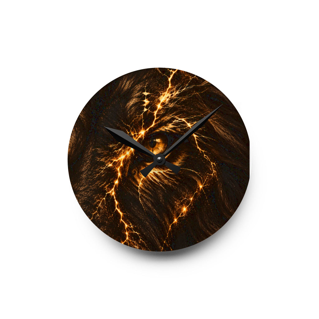 Lightning Lion Acrylic Wall Clock