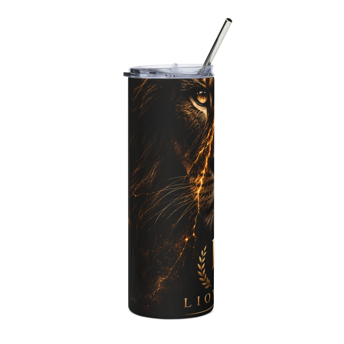 Lightning Lion Stainless Steel Tumbler, 20oz
