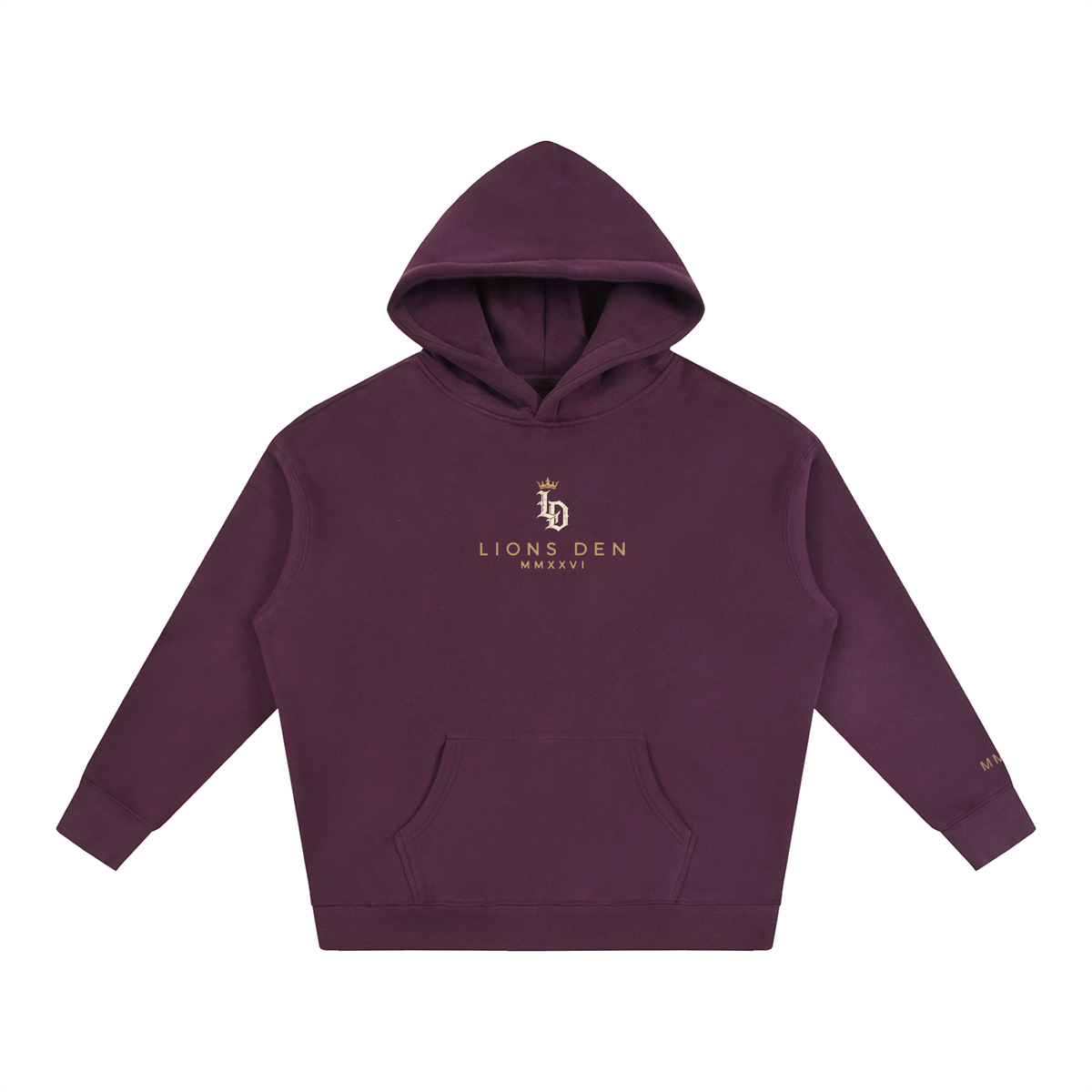 Crowned Gothic LD Oversized Fleece Hoodie