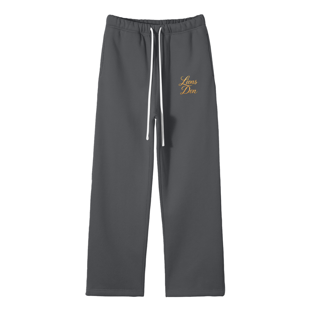 Lions Den Script Straight-Leg Fleece Pants