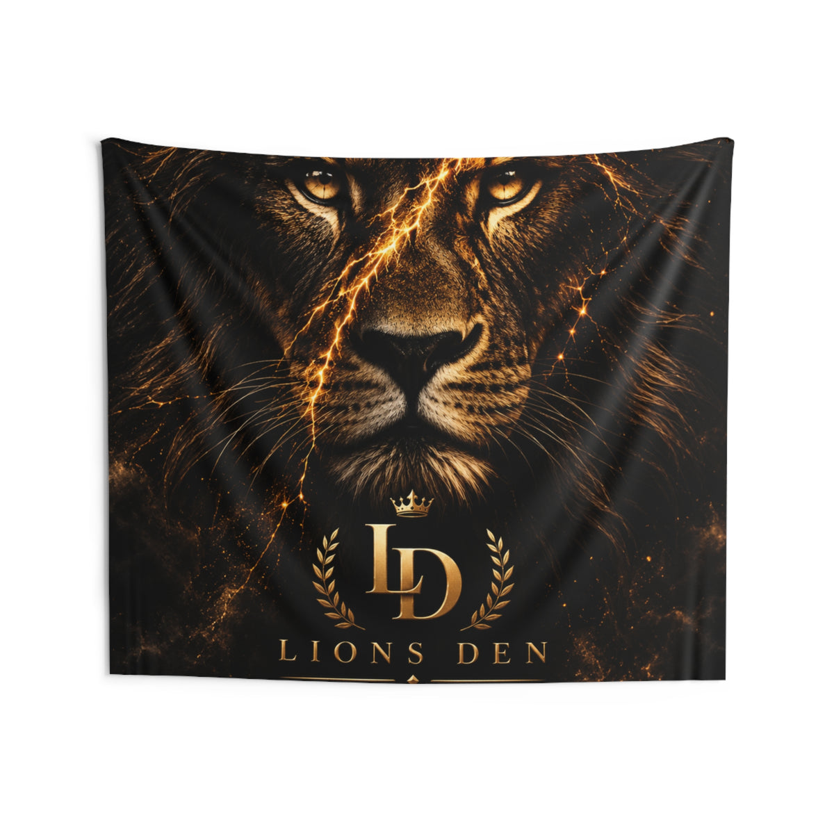 Lightning Lion Close-Up Stream Backdrop