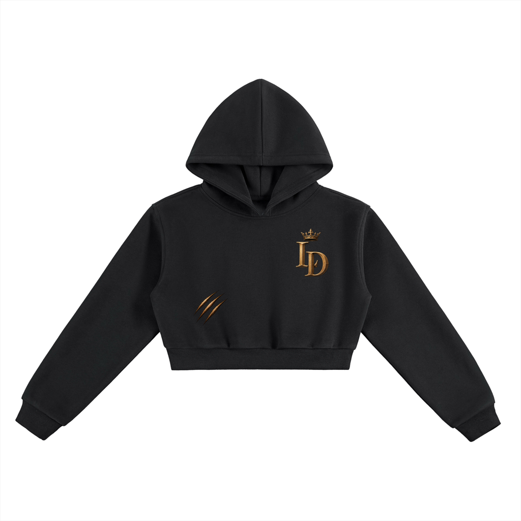 Rose + Claw Essential Cropped Hoodie