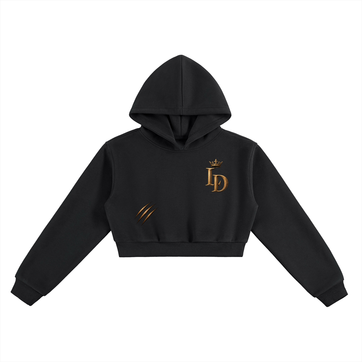 Rose + Claw Essential Cropped Hoodie