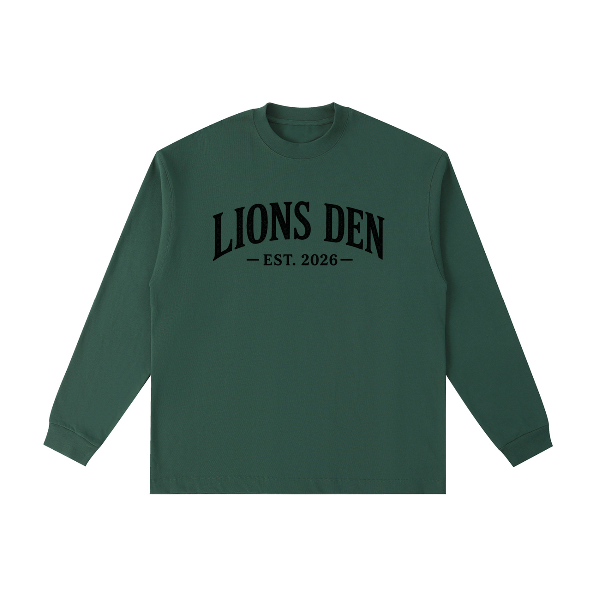 Lions Den EST. 2026 Essential Cotton Long-Sleeve Tee