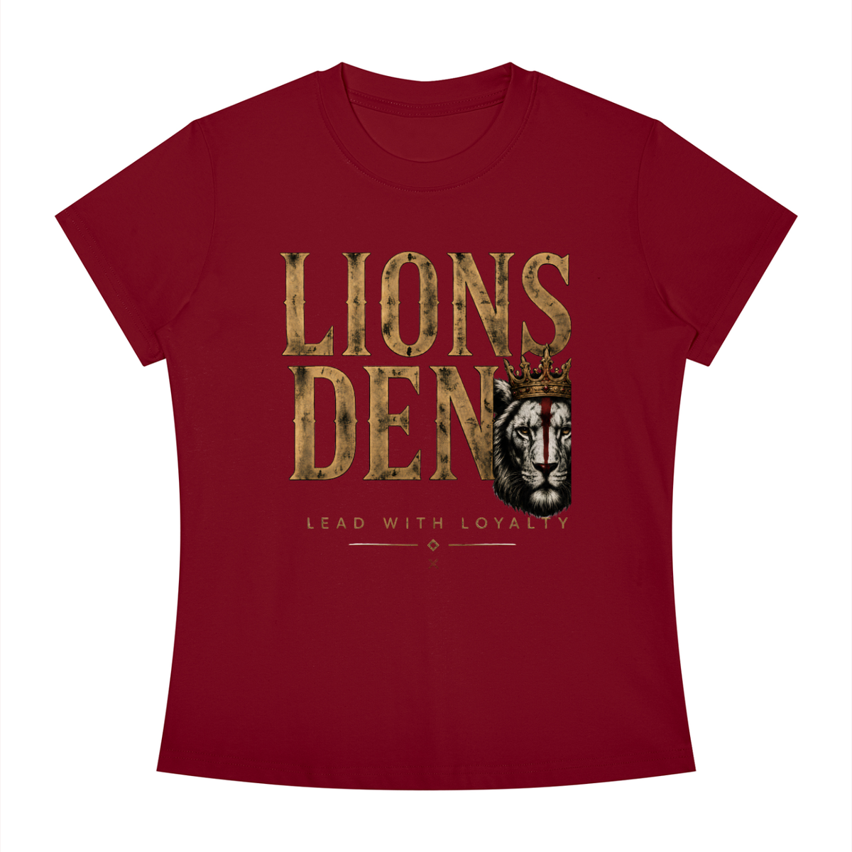 Lions Den and Lion Women's Slim-Fit Tee