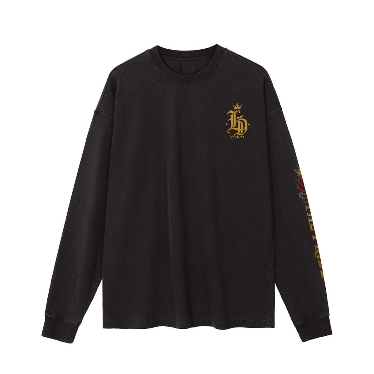 Lioness Rose Pride Vintage-Wash Long-Sleeve Tee