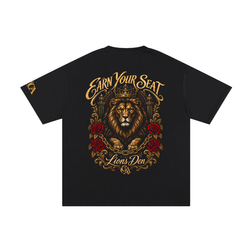 Lion and Rose Crest Pure Cotton Tee
