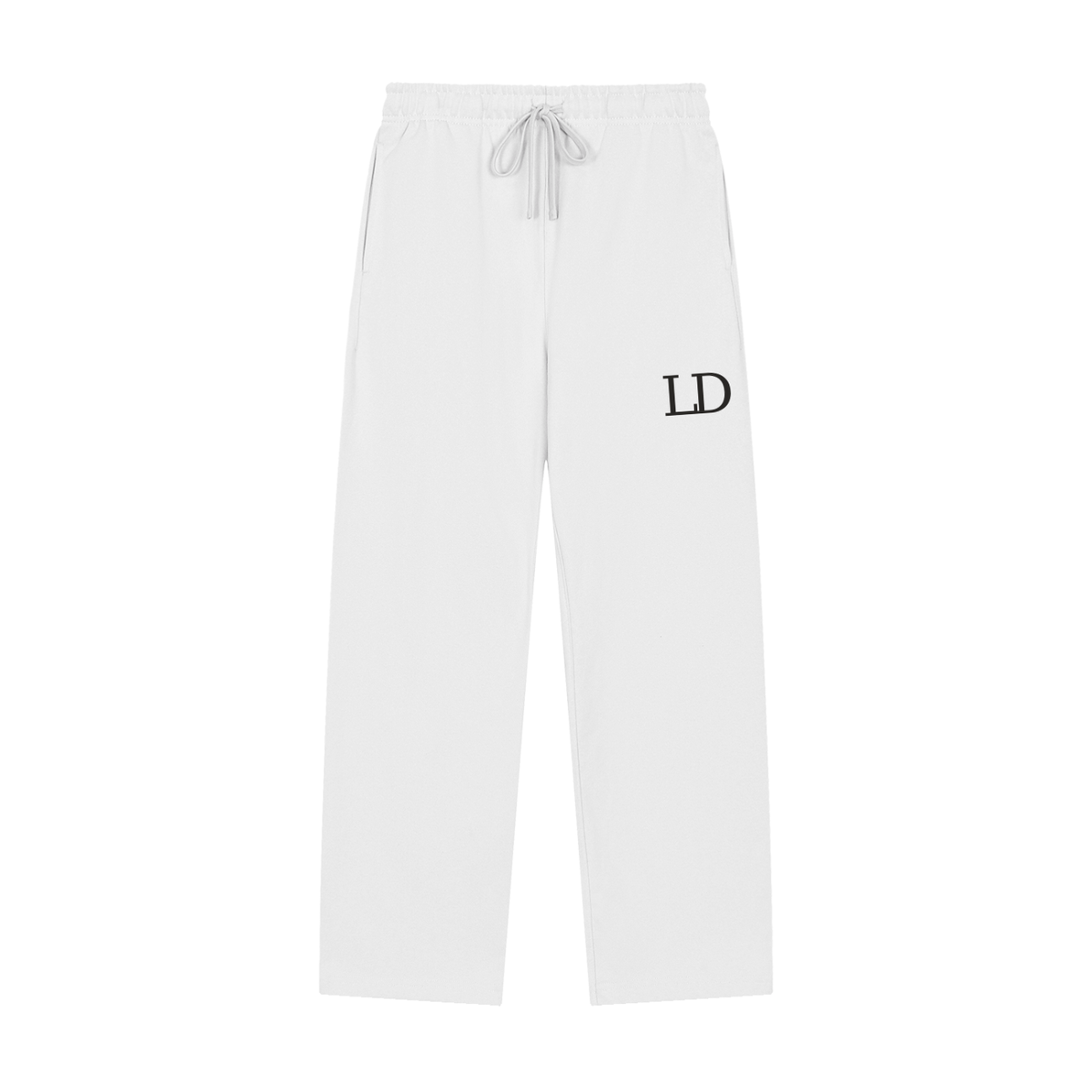 LD Minimal Straight-Leg Sweatpants