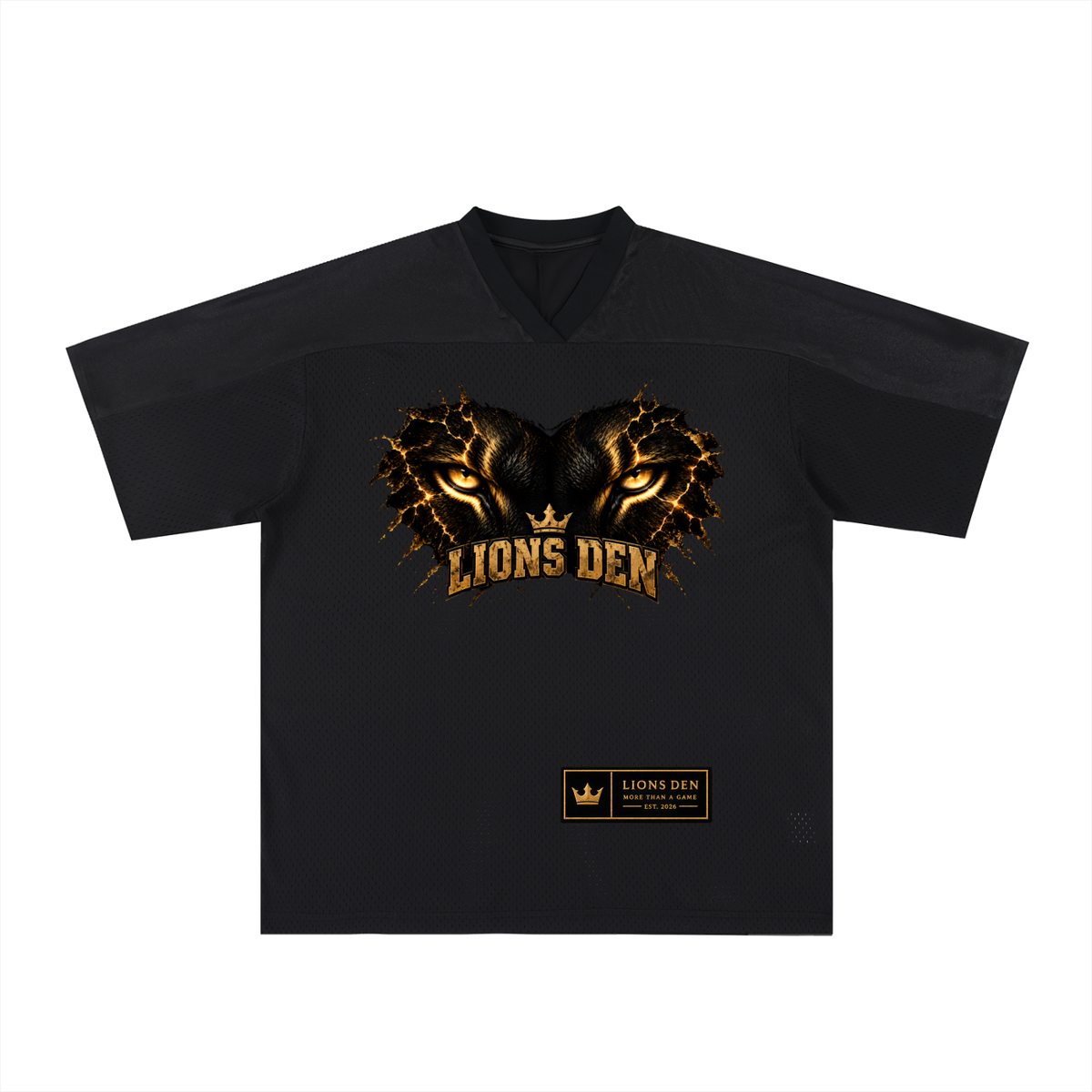 Twin Lion Eyes 00 Oversized Mesh Soccer Jersey