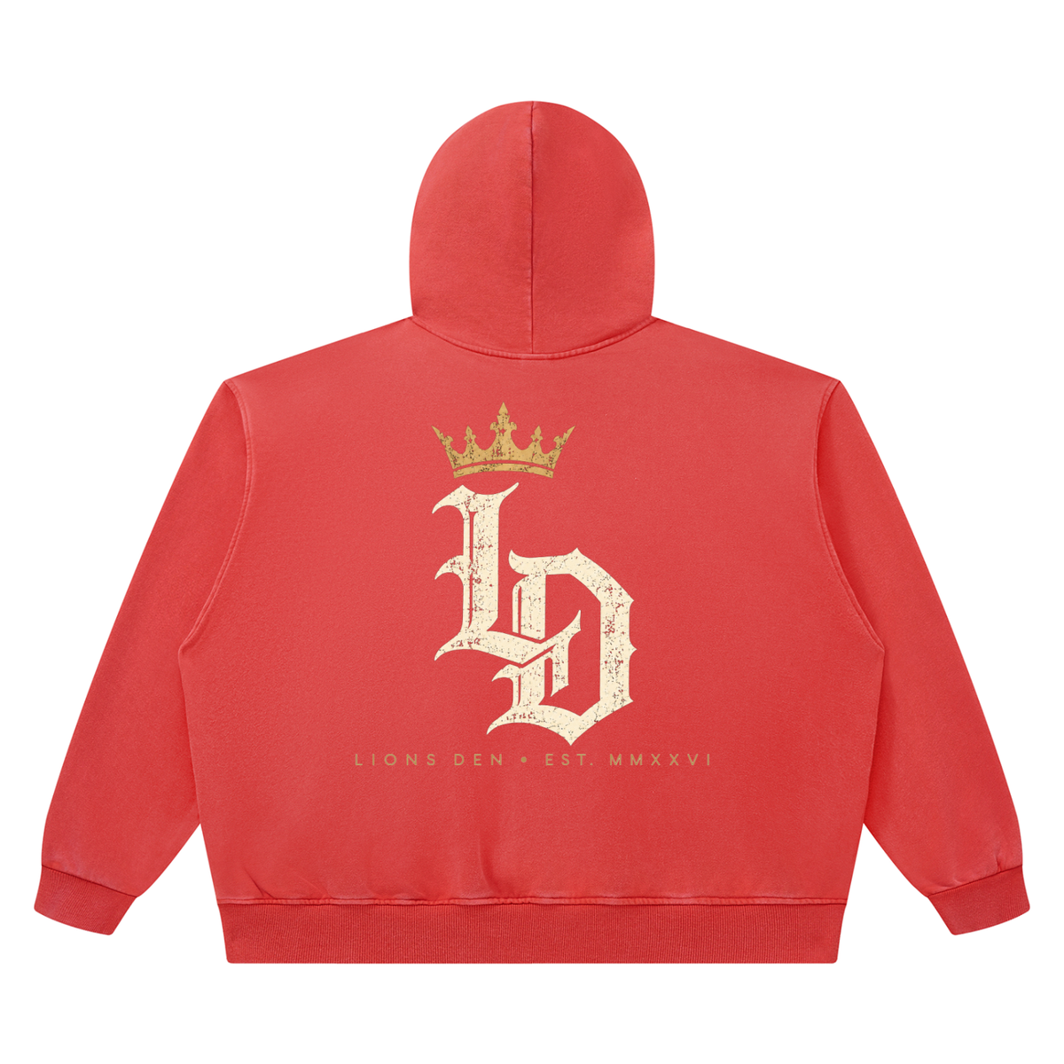 Crowned Gothic LD Heavyweight Vintage-Wash Hoodie