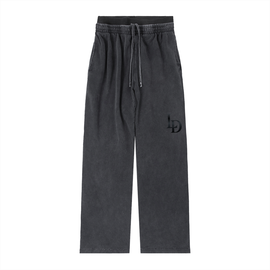 Tonal LD Double-Waist Vintage-Wash Pants