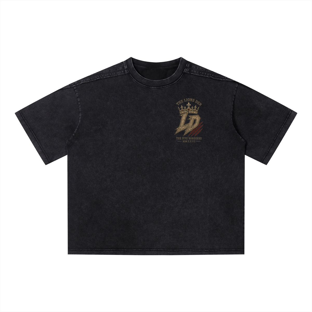 Vintage LD Monogram Vintage-Wash Boxy Tee