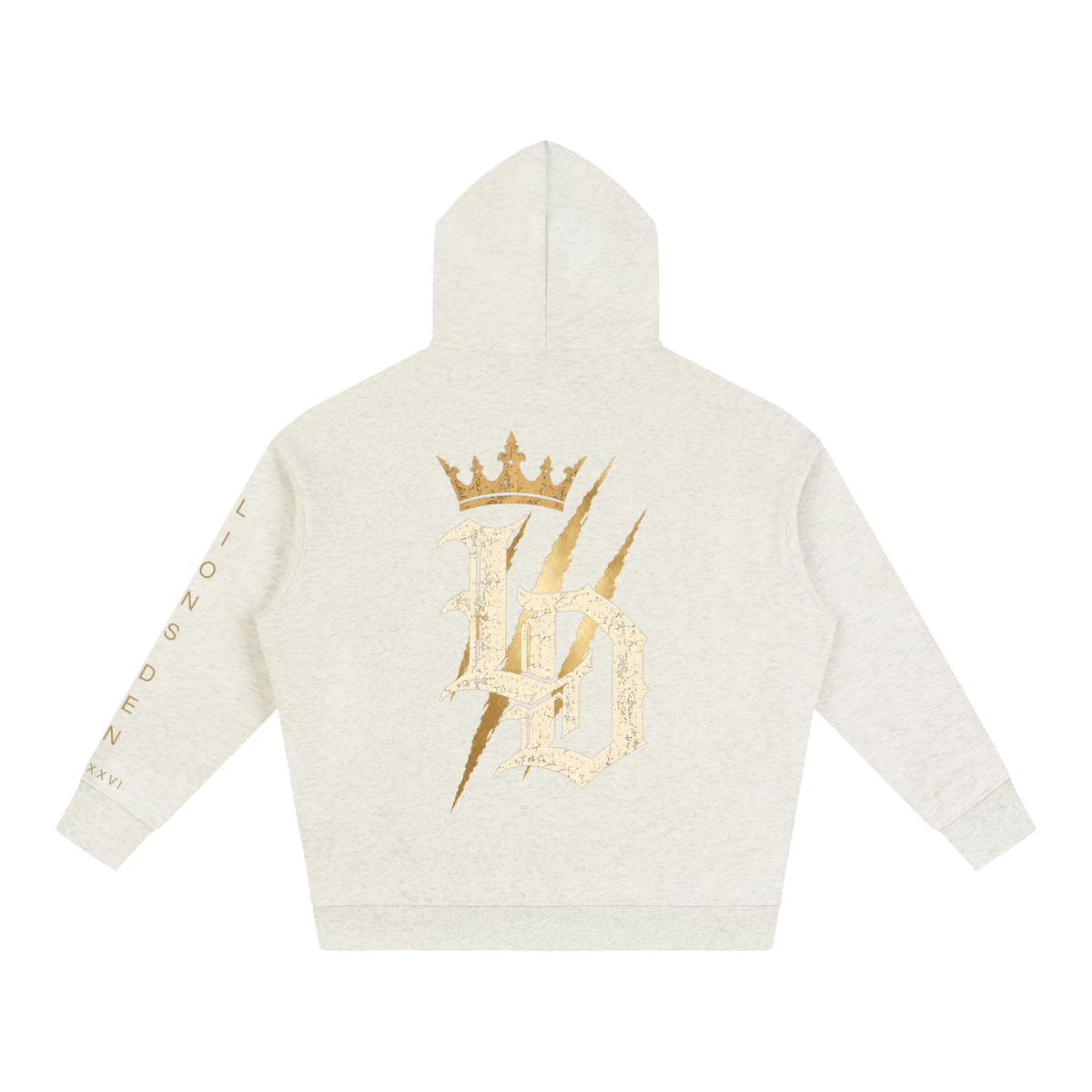 Crowned Gothic LD Oversized Fleece Hoodie