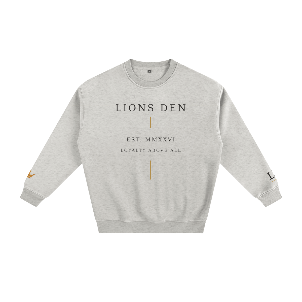 Loyalty Above All Vertical-Mark Fleece Crewneck