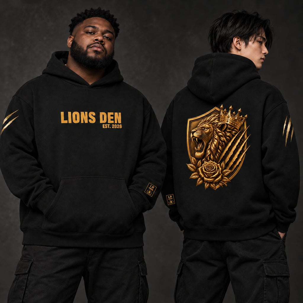 Crowned Lion Collegiate Oversized Fleece Hoodie