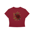 Crowned LD & Rose Women’s Cropped Tee