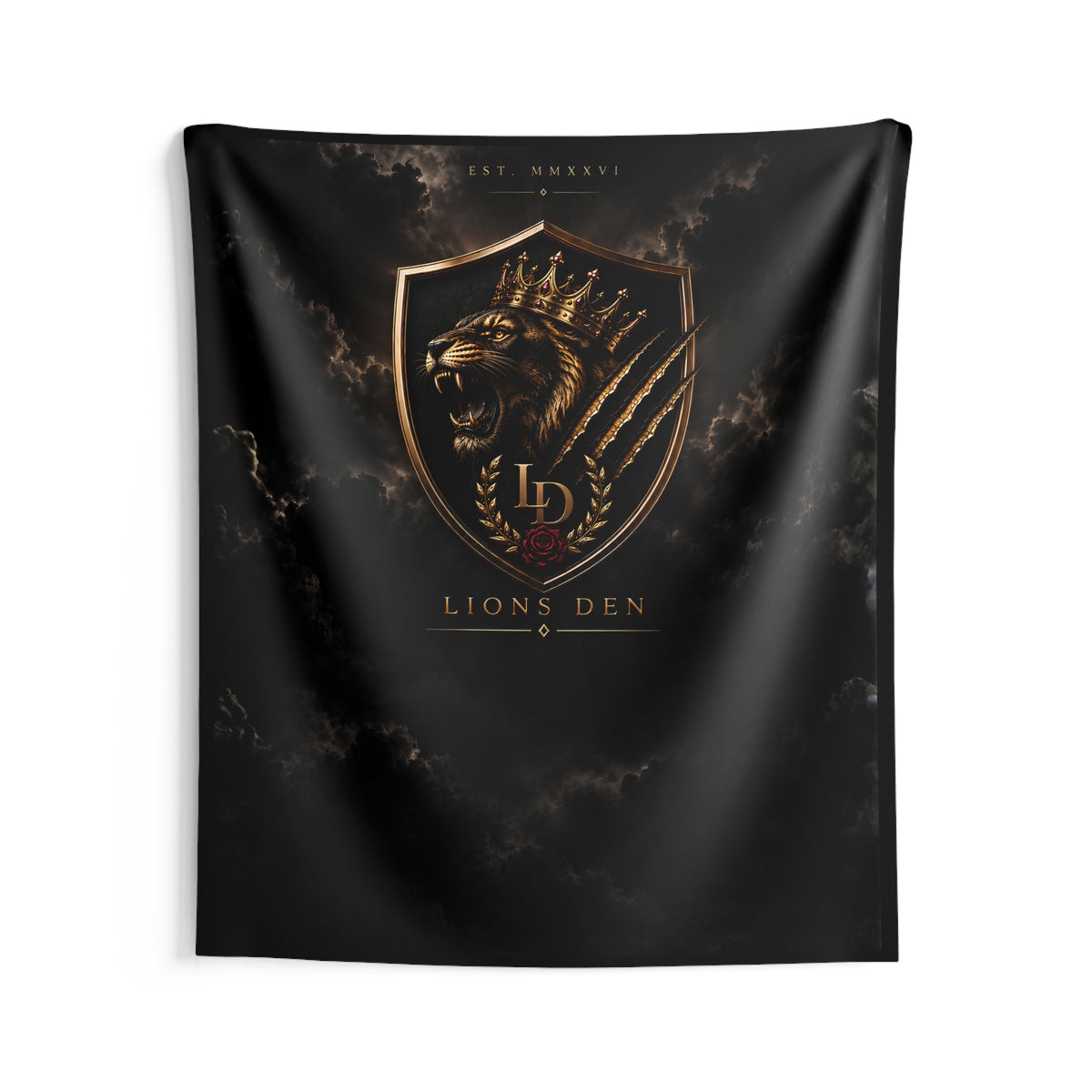Midnight Lions Den Crest Stream Backdrop