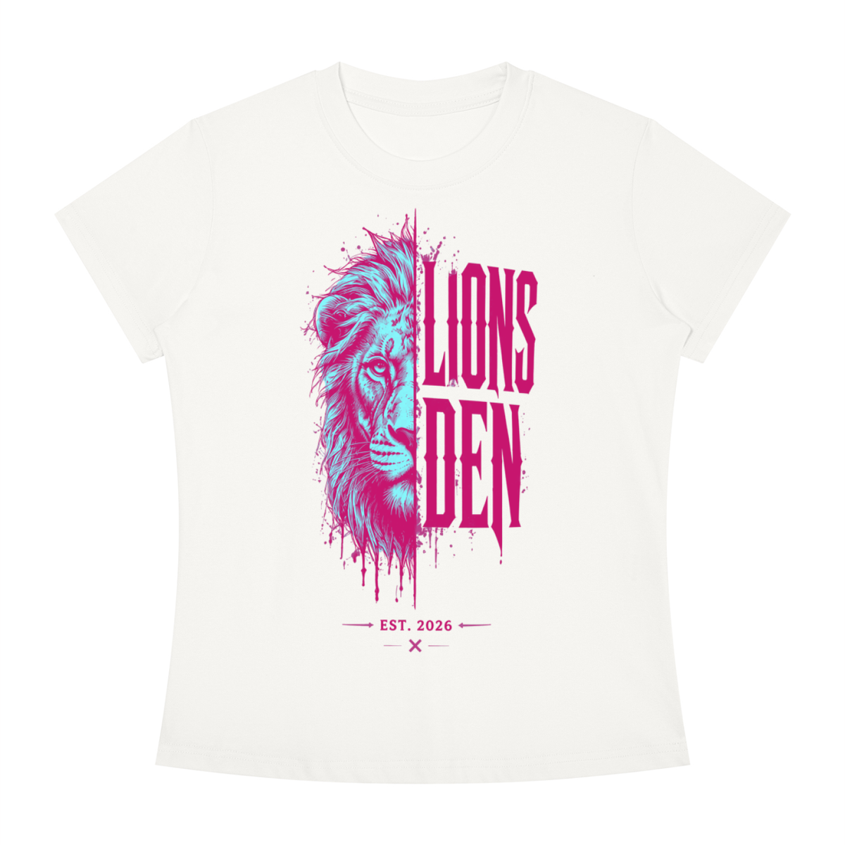 Neon Lion Women's Slim-Fit Tee