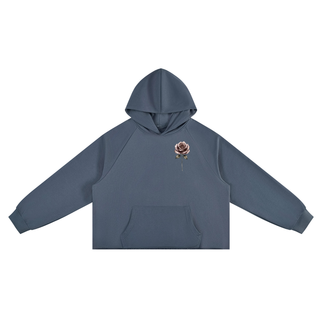 The Pride Rose Vintage-Wash Raw-Edge Hoodie